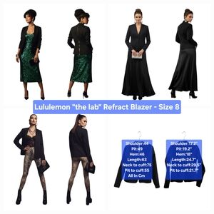 Lululemon "the lab" Refract Blazer Limited Edition Size 8